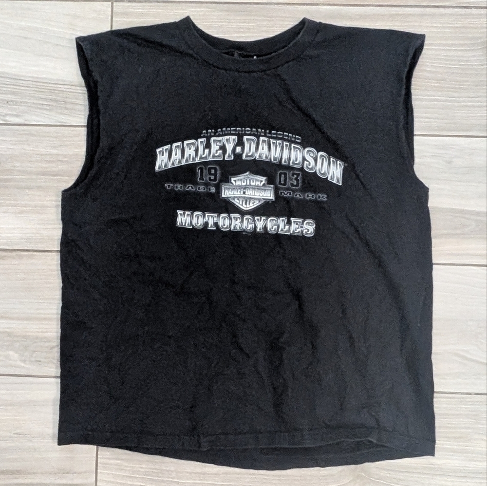 Harley Davidson Zylstra Ames, Iowa Muscle Tee Tank Top
